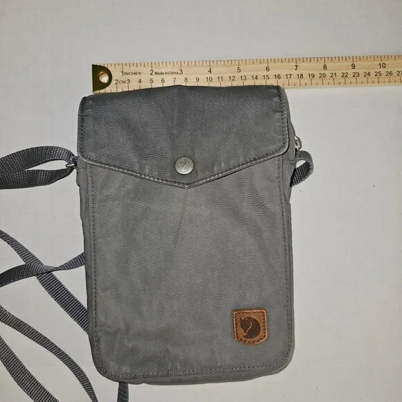 Fjallraven Pocket G-1000 Everyday Outdoor Travel Bag Purse Gray - Picture 13 of 14